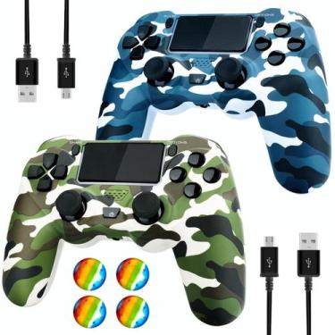 Imagem de Tampa de silicone de borracha controladora para PS4 Dliaonew