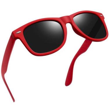 Imagem de Óculos de sol Joopin Red Oversized Square Polarized UV400