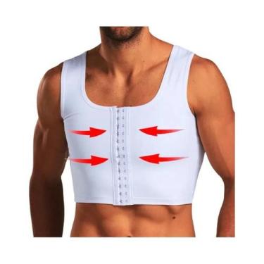 Imagem de Camiseta Modeladora Masculina Para Ginecomastia, Compressão Para Contr