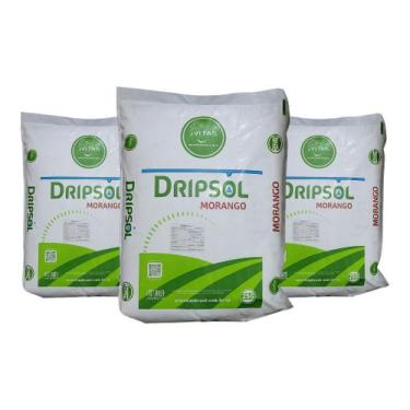 Imagem de Fertilizante Solúvel DRIPSOL MORANGO 1,5kg - Alto Rendimento e Qualida