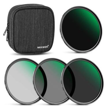 Imagem de Kit de filtro ND NEEWER ND1000 ND64 ND8 ND4 55 mm com bolsa