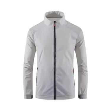 Imagem de Jaqueta Masculina De Verão Ultrafina E Respirável Em Seda Gelada Com P