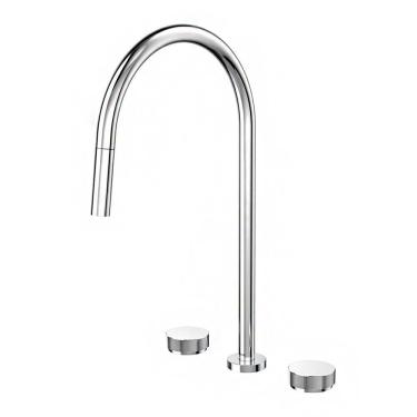 Imagem de Torneira Misturador Docol Mix&Match 90015469006 de Bancada com Ducha Retrátil Cromada