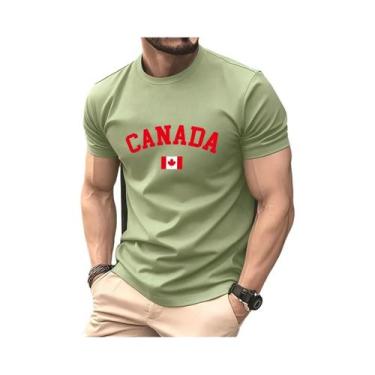 Imagem de Camiseta Masculina Oversized De Algodão, Verão, Manga Curta, Estampa D