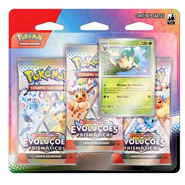 Imagem de Cards Pokémon Blister TCG Evoluções Prismáticas 19un Copag