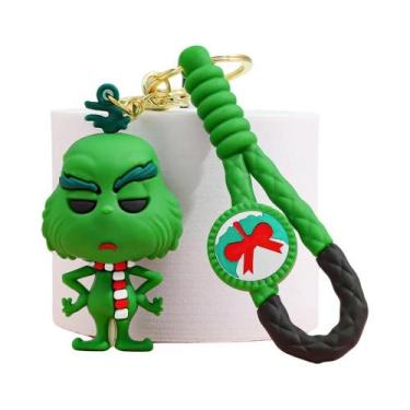 Imagem de Chaveiros De Esmalte Com Tema De Natal: Árvore, Guirlanda E Papai Noel