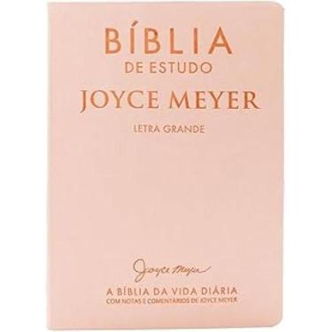 Imagem de Bíblia de Estudo Joyce Meyer : NVI - Letra Grande - Capa Luxo Salmão -