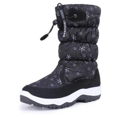 Imagem de Botas de neve femininas impermeáveis CIOR U1CSNX371B.ET pretas