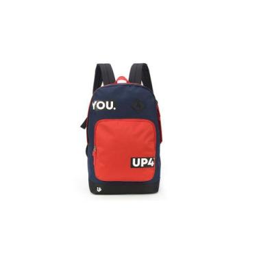 Imagem de Mochila Escolar Juvenil Preto/Vermelho Up4you, Preto