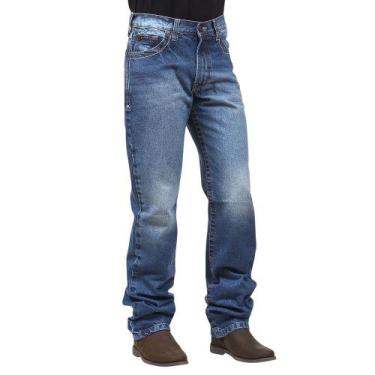 Imagem de Calça Jeans Azul Masculina 100% Algodão Dock's 38228, 52