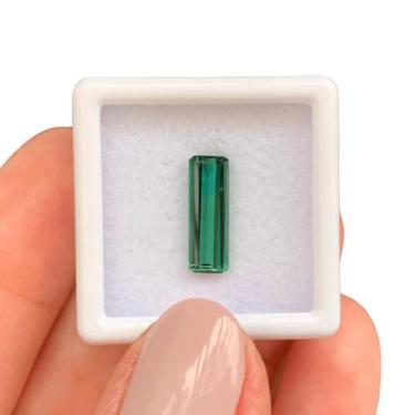 Imagem de Turmalina Azul Esverdeada Baguete Retangular 1,89ct - ENE2ESE