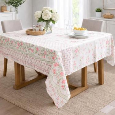 Imagem de Toalha de mesa 1,40m x 1,40m 4 Lugares Oxford Decoração Cozinha Forro 