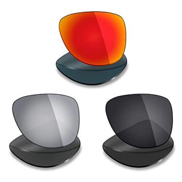 Imagem de 3 pares de lentes polarizadas de substituição da Mryok para óculos de sol Oakley Dispatch 2 – Opções