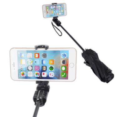 Imagem de Guarda-Chuva Selfie Stick Papaler P13 Suporte de Smartphone e Controle Bluetooth