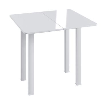 Imagem de Mesa de Jantar Dobrável Multiuso Para Até 4 Lugares Branco