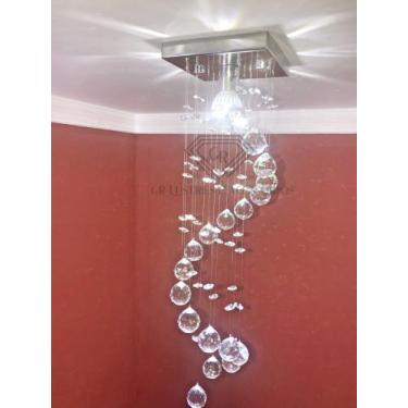 Imagem de Lustre Modelo Espiral Com Cristal Original Com Preço De Fábrica - Gr L