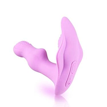 Imagem de Vibrador Borboleta Feminino Estimulador Clitóris Silicone Macio Vestível Ponto G Brinquedos Sexuais Zatla