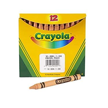 Imagem de Crayola 52-0836-033 Single-Color Crayon Refill, 5/16" x 3-5/8" Size, Standard, Peach