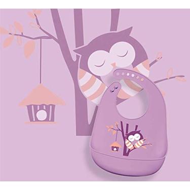 Imagem de KaBaby Babador De Silicone Bichos Coruja Kababy Lilás