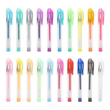 Imagem de NIKO caneta de gel mini 20 canetas coloridas com glitter, Multicor