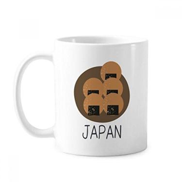 Imagem de Caneca tradicional japonesa local lanche clássico copo de cerâmica branca presente com alças 350 ml
