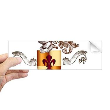 Imagem de DIYthinker Adesivo de para-choque retangular com emblema de Cavaleiros da Europa medievais para janela