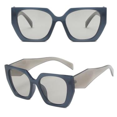 Imagem de Moda quadrada óculos de sol feminino luxo grande preto óculos de sol feminino espelho máscaras senhoras, c3, um tamanho