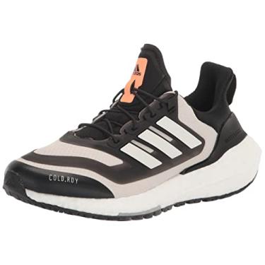 Imagem de adidas Tênis de corrida feminino Ultraboost 22 Cold.RDY 2.0, Alumínio/Branco Nuvem/Feixe Laranja, 9.5