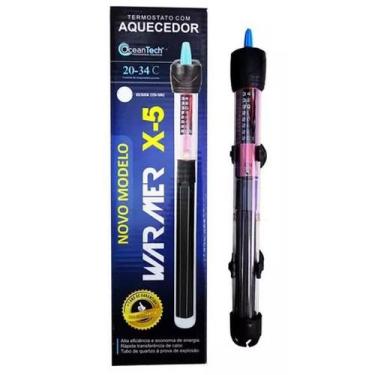 Imagem de Termostato com aquecedor 100w ocean tech aquários até 100l, 220V