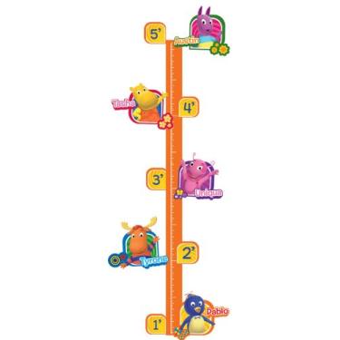 Imagem de RoomMates RMK1913GC Nickelodeon Backyardigans Peel and Stick Gráfico de Crescimento