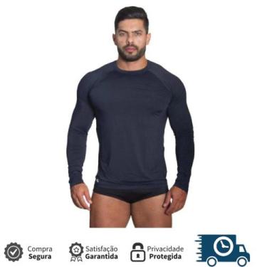 Imagem de Camiseta Manga Longa Segunda Pele Térmica  Com Proteção UV Lisa Esport