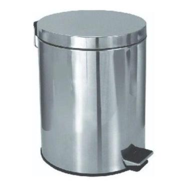 Imagem de Lixeira Com Pedal 20 Litros Aço Inox Cesto Interno Removível - JSN