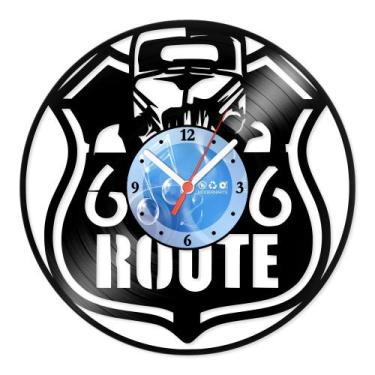 Imagem de Relógio De Parede Disco Vinil Diversos - Route 66 - VDI-378 - Modernar