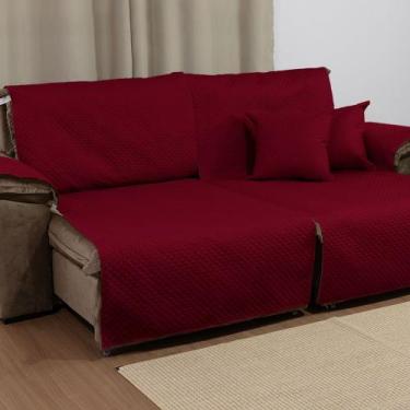 Imagem de Capa impermeável para sofá retrátil de 2,40 metros 2 módulos acompanha