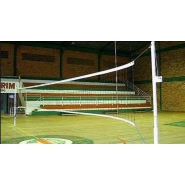 Imagem de Rede Volei c/ 2 Lonas Sintética F.2 - I.E., Preto