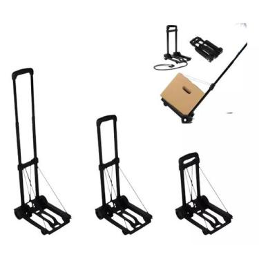 Imagem de Carrinho Plataforma de Mão Dobrável 2 Rodas para Carga - Globalmix