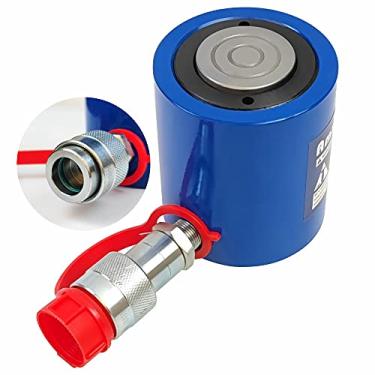 Imagem de AMZCNC 50 Ton Cilindro Hidráulico Ram Ação Simples 2 Polegadas Curso 50T Cilindro Hidráulico Jack Levantamento Jack Ram Cilindros De Elevação De Ação Simples Portáteis Com Curso De 50Mm