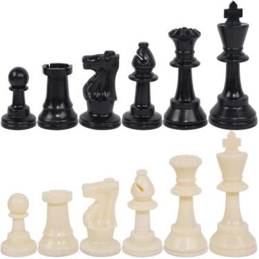 Imagem de Peças de xadrez Juegoal Plastic 32 peças King Figures de 9,5 cm
