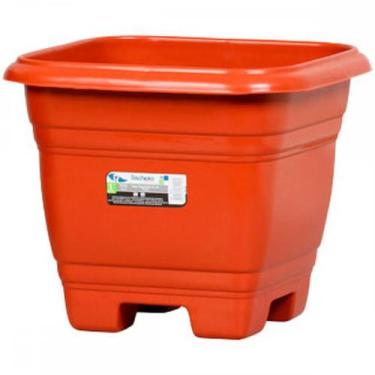 Imagem de Vaso Pl.Quadrado N.28 Marrom-9450 - PLASTICOS RISCHIOTO, Marrom