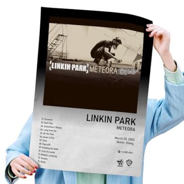 Imagem de Poster Autoadesivo 40x60cm Álbum Spotify Meteora, Rock, Nu-metal, Alternative Rock, Electronic, Alternative Metal
