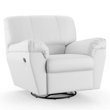Imagem de Poltrona Do Papai Reclinável Retrátil Taty D05 Corano Branco - Mpozenato