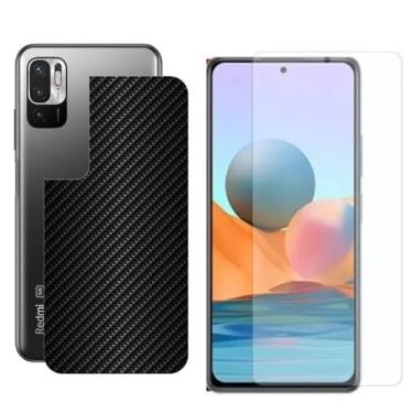 Imagem de Virtual Multi - Película Hidrogel + Adesivo Fibra de Carbono para Xiaomi Redmi Note 10 5G - Preta