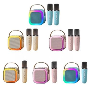 Imagem de Microfone de Mão Bluetooth 5.0 - Som Estéreo para Karaokê e Games Domésticos (Aleatório K12)