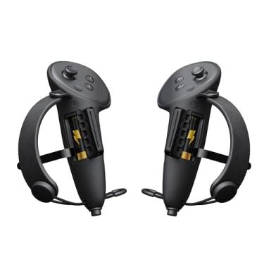 Imagem de AMVR Extended Controller Grips Cover Compatible with Meta/Oculus Quest 3S/Quest 3 Accessories, with Battery Opening Cover and Knuckle Straps Protector