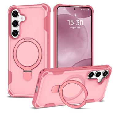 Imagem de PeakFuel Capa projetada para Samsung Galaxy S24Plus e S25PLUS de 6,7 polegadas com suporte de anel magnético [proteção contra quedas militar] [compatível com MagSafe] Capa de telefone à prova de