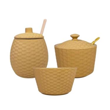 Imagem de Açucareiro, Meleira e Bowl Rattan