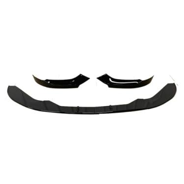 Imagem de Compatível com BMW F20 F21 120d 120i M135i M140i M-Sport 2012-2015 Pré-reforma Carro Para-choque Dianteiro Spoiler Splitter Difusor Bodykits(Gloss Black)