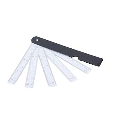 Imagem de Zhjvihx Régua de Escala, Régua Em Forma de Leque Ferramentas de Medição de Múltiplas Proporções Desenho de Engenheiro de Leque de Escala Desenho de de para Artístico