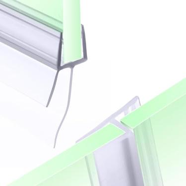 Imagem de Maasechs 6 peças de fita de vedação inferior para porta de chuveiro, 5 pacotes, vedação sem moldura de 16,5 polegadas para porta de vidro de 1/10.2 cm e 1 pacote de 78,7 polegadas de comprimento tira