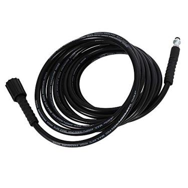 Imagem de HSHGZSR Kit de substituição de mangueira de lavagem de alta pressão, extensão de mangueira roscada compatível com kit de conexão rápida tipo clipe C e M22 para Karcher K2 K3 K4 K5 (6 m)